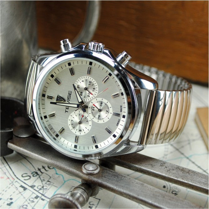 Airman - White - Old Style Sprung Stainless