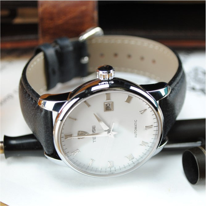 Westminster - White - Old Style Oiled Leather Black